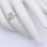 4.00 ct Emerald Diamond Solitaire Ring
