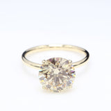 5.00 ct Round Yellow Diamond Solitaire Ring