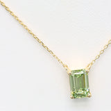 1.00 ct Emerald Green Diamond Chain with Pendant