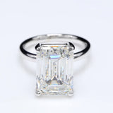 10.00 ct Emerald Diamond Solitaire Ring