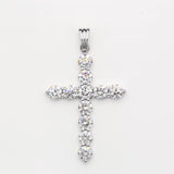 4.50 ct Cross in white gold