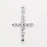 4.50 ct Cross in white gold
