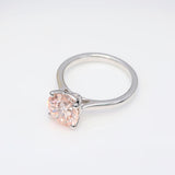 0.50 ct Pink Round Diamond Solitaire Ring