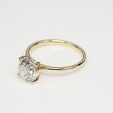 2.00 ct Round Diamond Solitaire Ring Yellow Gold