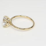 2.00 ct Round Diamond Solitaire Ring Yellow Gold