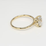 2.00 ct Round Diamond Solitaire Ring Yellow Gold