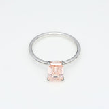 2.00 ct Pink Emerald Diamond Solitaire Ring