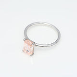 2.00 ct Pink Emerald Diamond Solitaire Ring