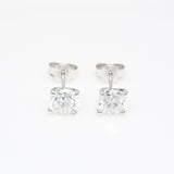 2 x 1.50 ct Round Diamond Earrings