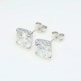 2 x 4.00 ct Round Diamond Earrings