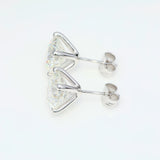 2 x 4.00 ct Round Diamond Earrings