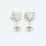 2 x 4.00 ct Round Diamond Earrings