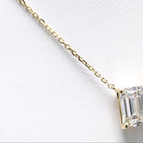 3.00 ct Emerald Diamond Chain with Pendant