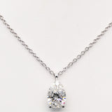 3.00 ct Pear Diamond Chain with Pendant