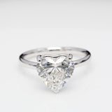 4.00 ct Heart Diamond Solitaire Ring