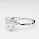 4.00 ct Heart Diamond Solitaire Ring