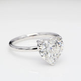 4.00 ct Heart Diamond Solitaire Ring