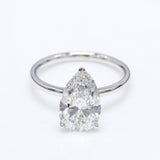 3.00 ct Pear Diamond Solitaire Ring