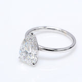 3.00 ct Pear Diamond Solitaire Ring