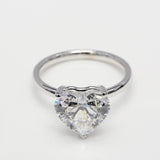 3.00 ct Heart Diamond Solitaire Ring