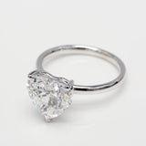 3.00 ct Heart Diamond Solitaire Ring