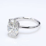 4.00 ct Oval Diamond Solitaire Ring