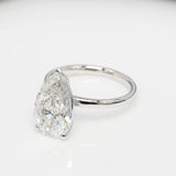 4.00 ct Pear Diamond Solitaire Ring