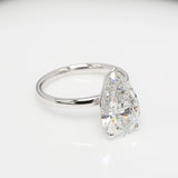 4.00 ct Pear Diamond Solitaire Ring