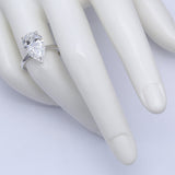 4.00 ct Pear Diamond Solitaire Ring