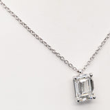 5.00 ct Emerald Diamond Chain with Pendant