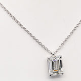 5.00 ct Emerald Diamond Chain with Pendant