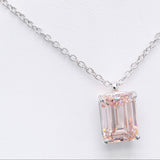 5.00 ct Emerald Pink Diamond Chain with Pendant