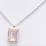 5.00 ct Emerald Pink Diamond Chain with Pendant