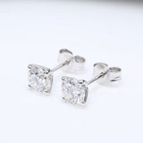 2 x 1.00 ct Round Diamond Earrings