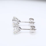2 x 1.00 ct Round Diamond Earrings