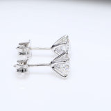 2 x 1.00 ct Round Diamond Earrings