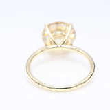 5.00 ct Round Yellow Diamond Solitaire Ring