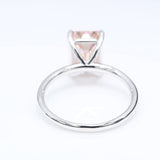 3.00 ct Pink Emerald Diamond in 18kt white gold Ring