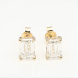 4.00 ct Emerald-Cut Diamond Stud Earrings
