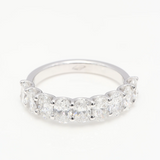 2.00 ct Oval Diamond Half Eternity Ring