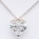 5.00 ct Heart-shaped Diamond Pendant Necklace