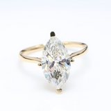 3.00 ct Marquise-Shaped Diamond Solitaire Ring