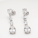 7.00 ct Pear-Shaped Diamond Drop Earrings