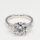 2.00 ct Round Diamond Ring with Side Stones